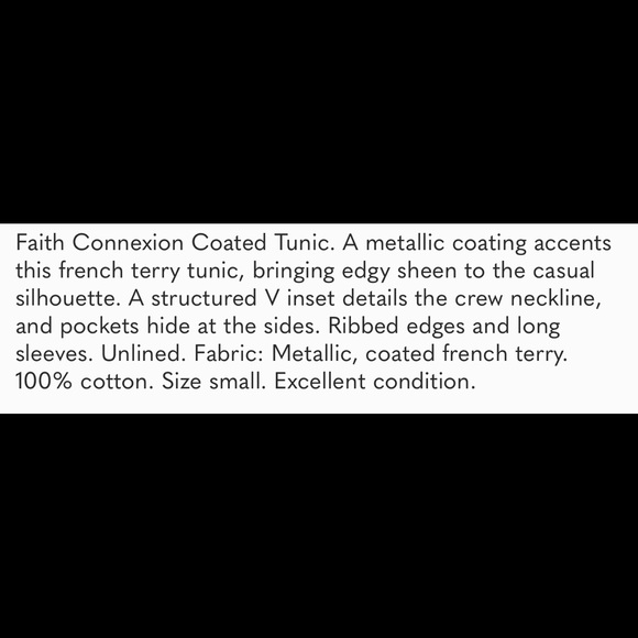 Faith Connexion Coated Tunic - Picture 9 of 9
